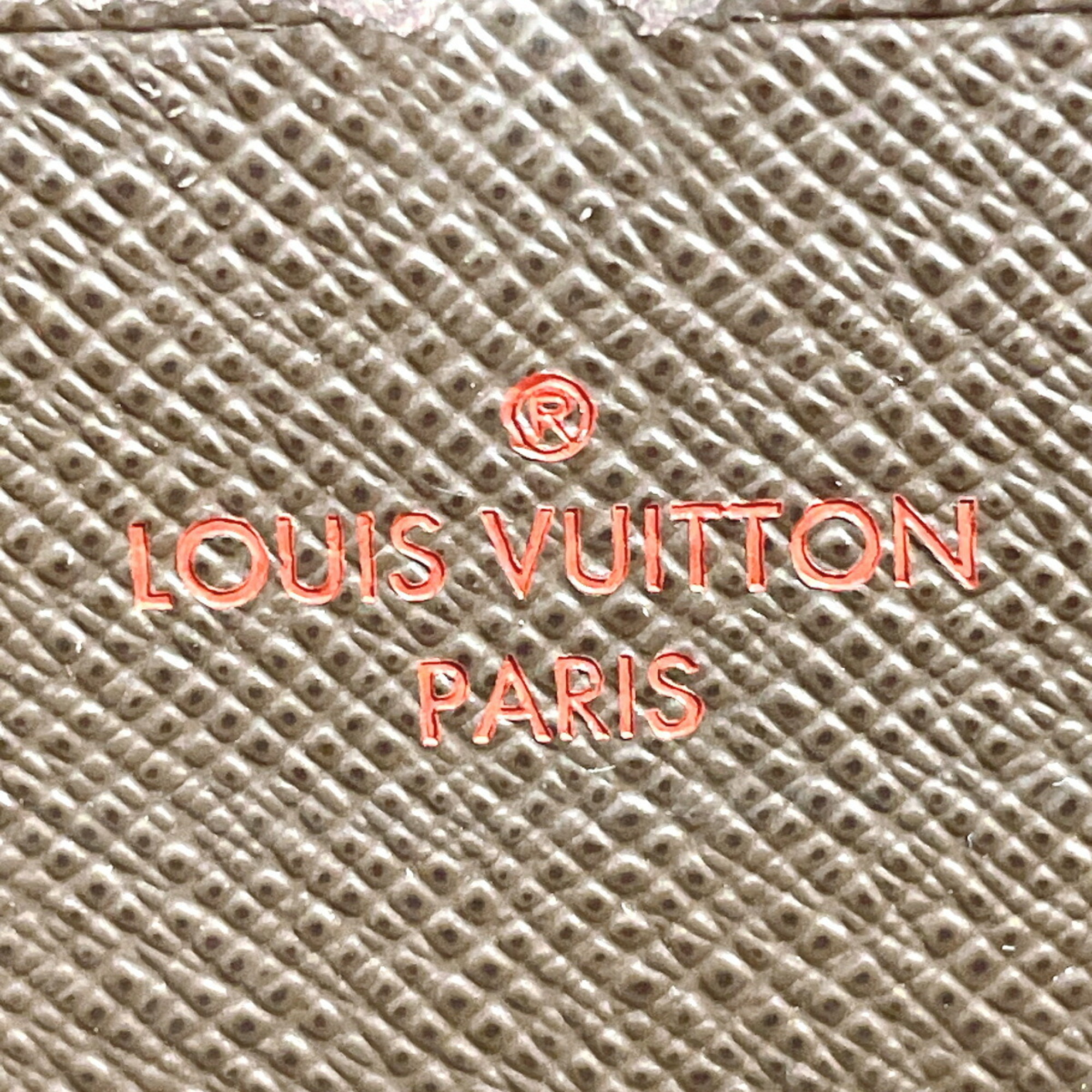 LOUIS VUITTON Louis Vuitton Zippy Wallet N60015 Long Damier Canvas Brown Unisex F4034417