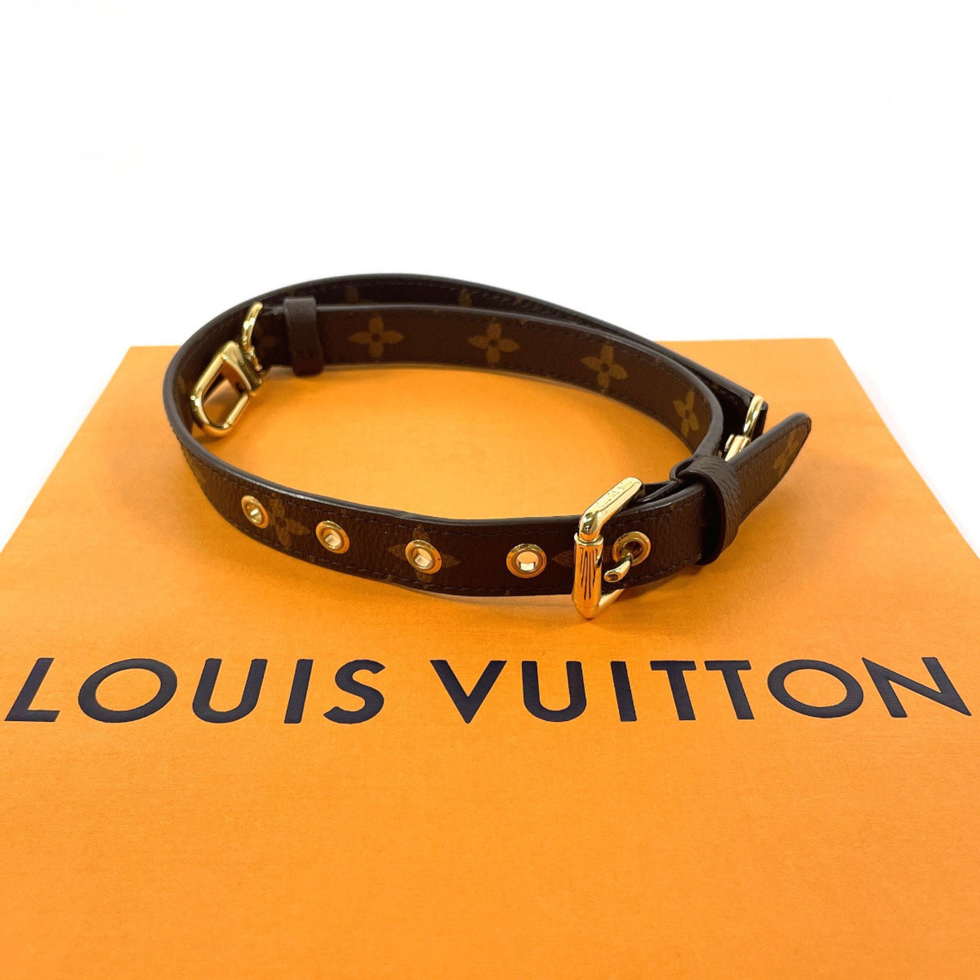 LOUIS VUITTON Louis Vuitton Shoulder Strap Monogram Canvas Brown Unisex F4044566