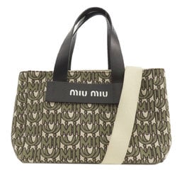 Miu MIU EVERYWHERE Handbag Canvas Women's MIUMIU