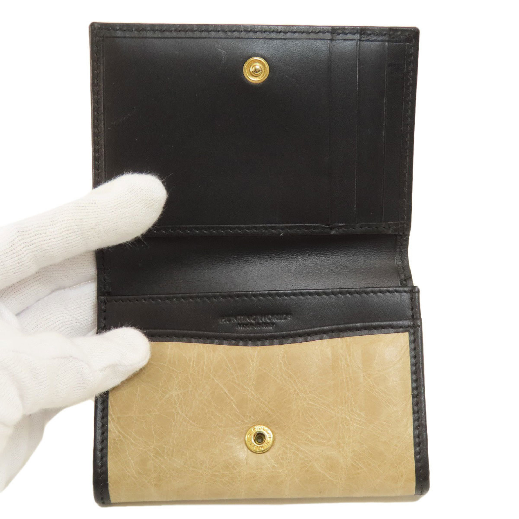 HUNTING WORLD Coin Case Leather Women's