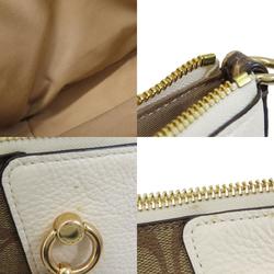 Coach C7261 Signature Handbag PVC/Leather Women's COACH