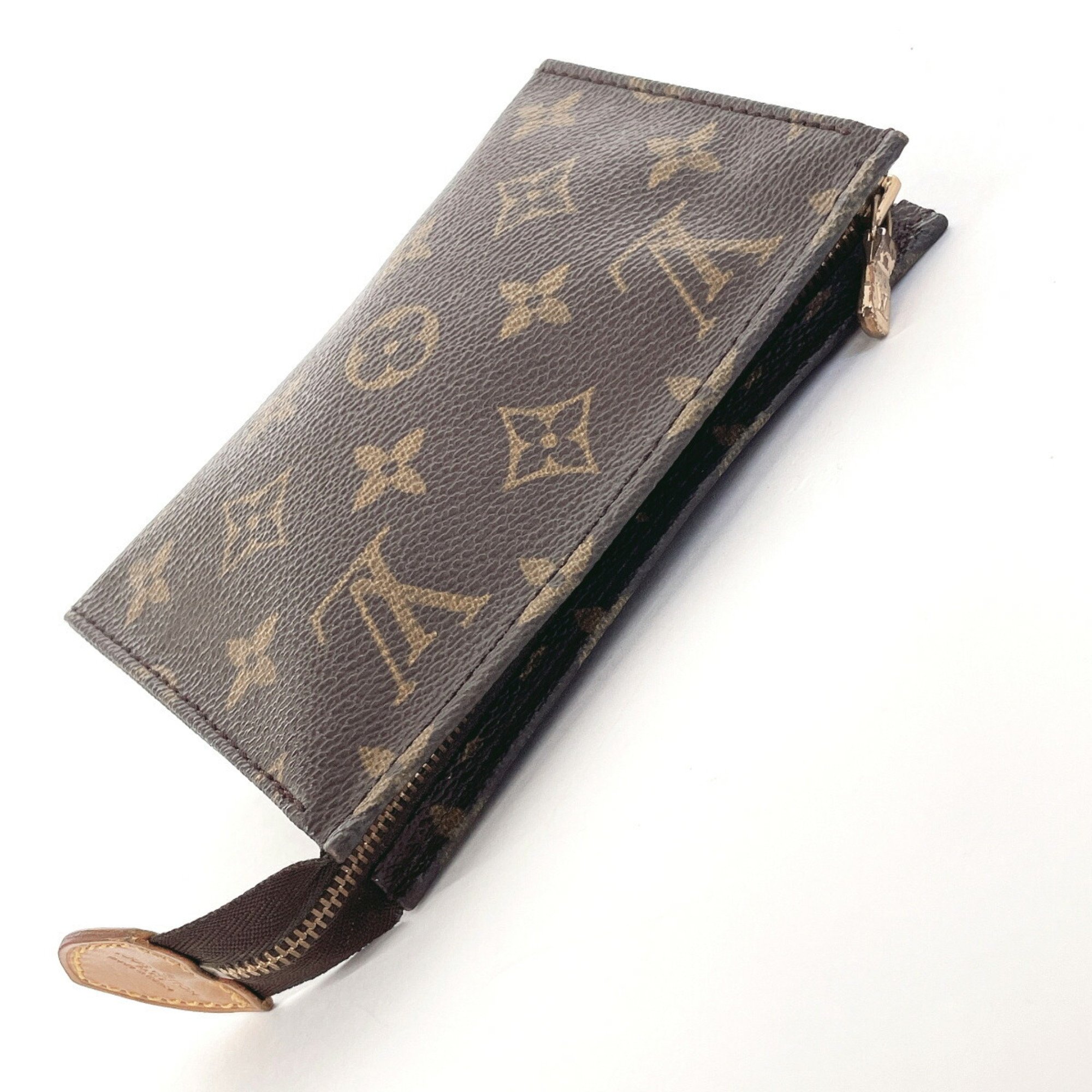 LOUIS VUITTON Louis Vuitton Poche Toilette 15 M47546 Pouch Monogram Canvas Brown Unisex F4034406