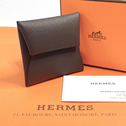 HERMES Bastia Coin Case, Epsom Leather, Dark Brown, B Stamp, Unisex, N4044641