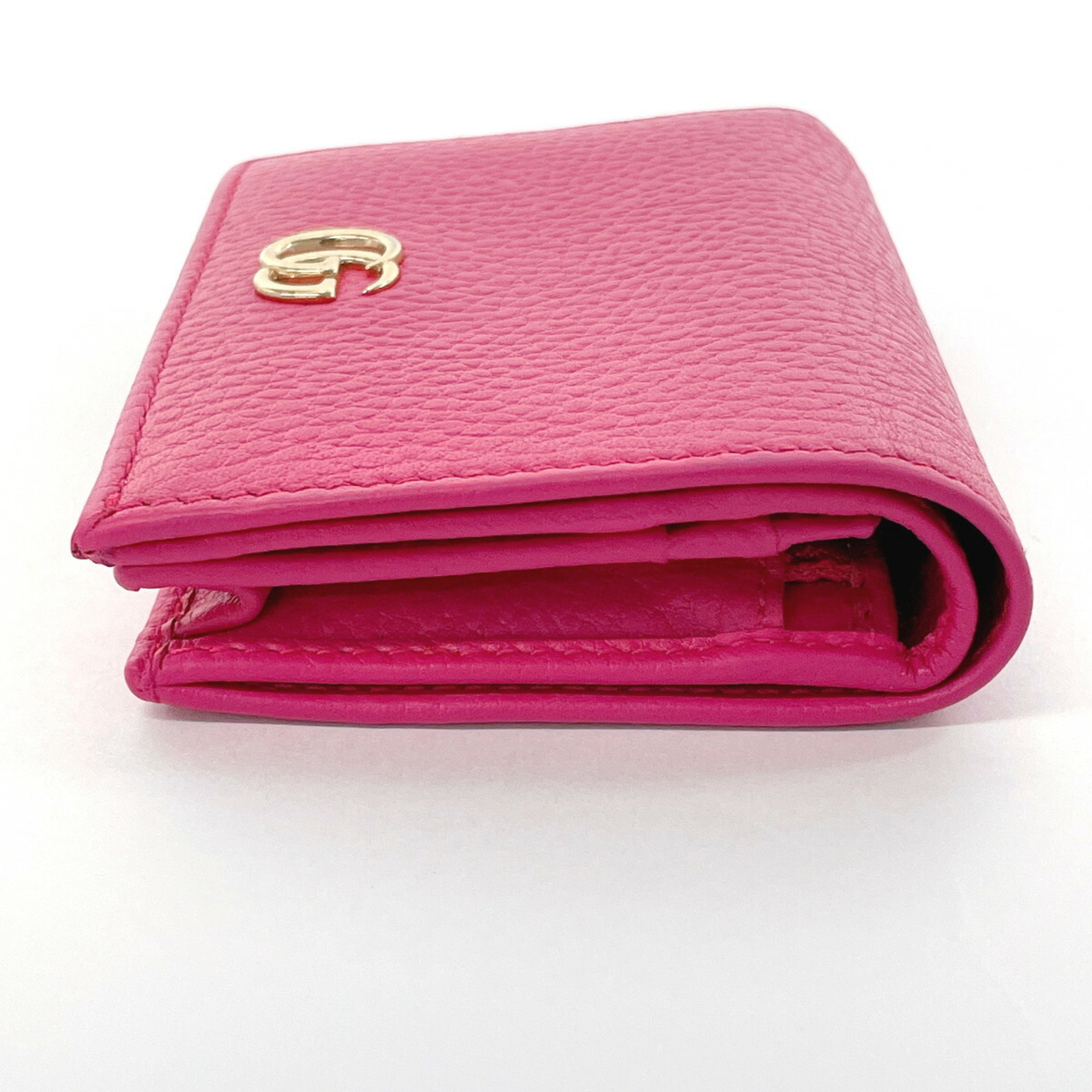 GUCCI GG Marmont 456126 Bi-fold wallet Leather Pink Women's F4034429