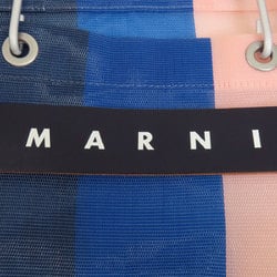 MARNI Flower Cafe Stripe Tote Bag Nylon Material Women's