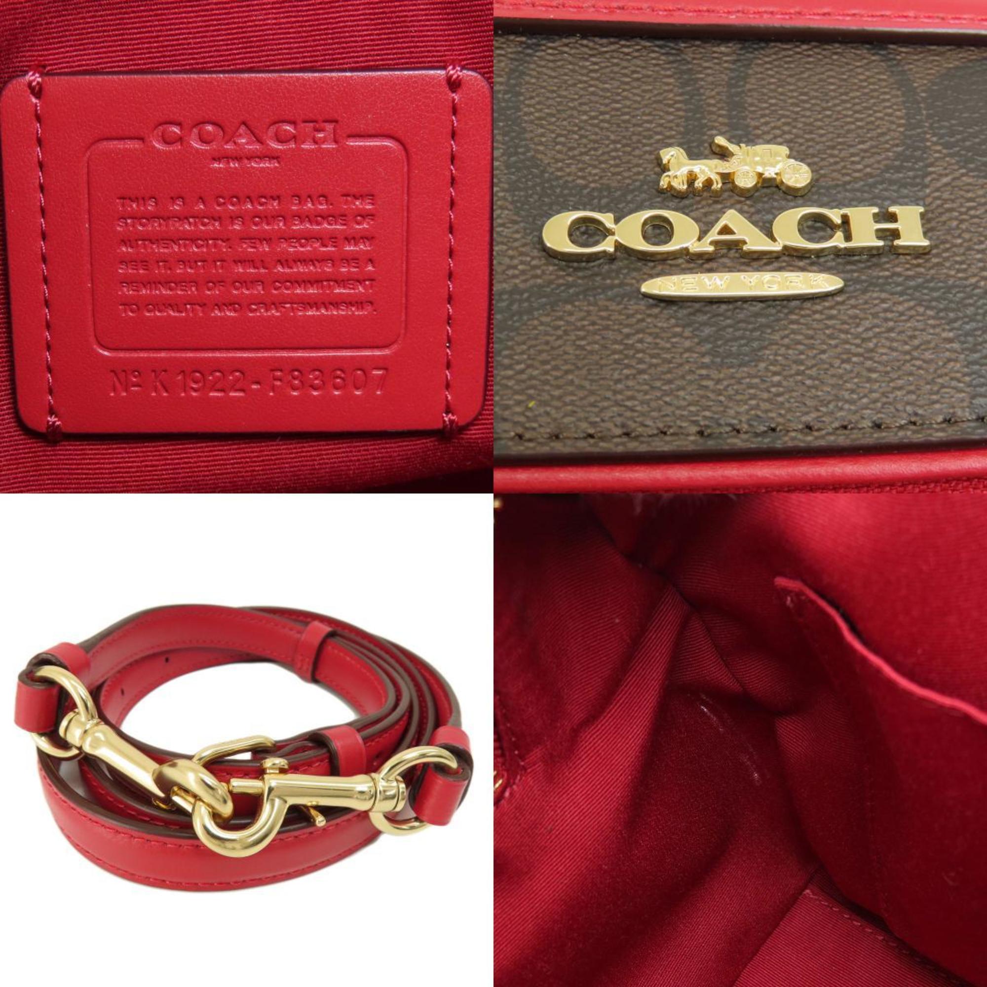 Coach F83607 Signature Handbag PVC Women's COACH