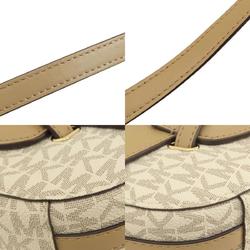 Michael Kors MK Signature Shoulder Bag Leather/Coated Canvas Women's