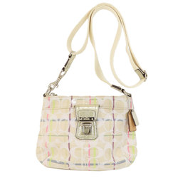 Coach Long Shoulder Signature Checkered Bag Canvas Women's COACH