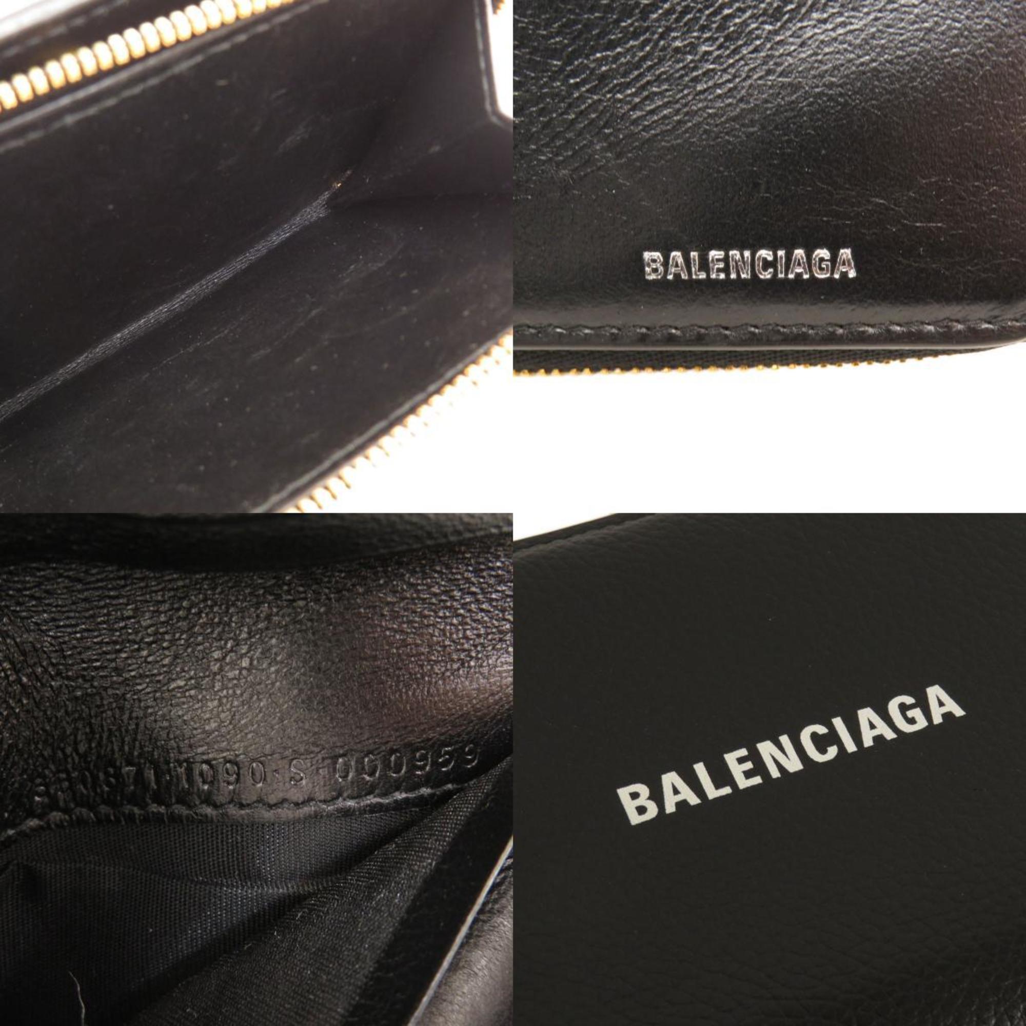 BALENCIAGA 650871 Leather Bi-fold Wallet for Women