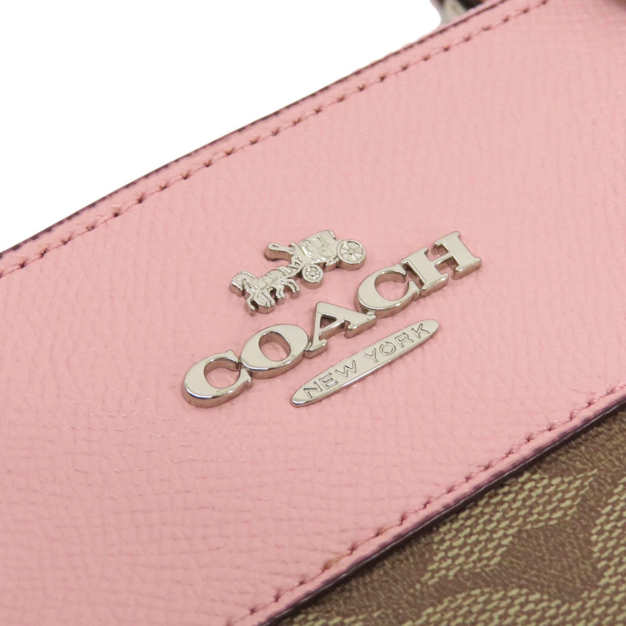 Coach F26139 Signature Handbag PVC Women's COACH