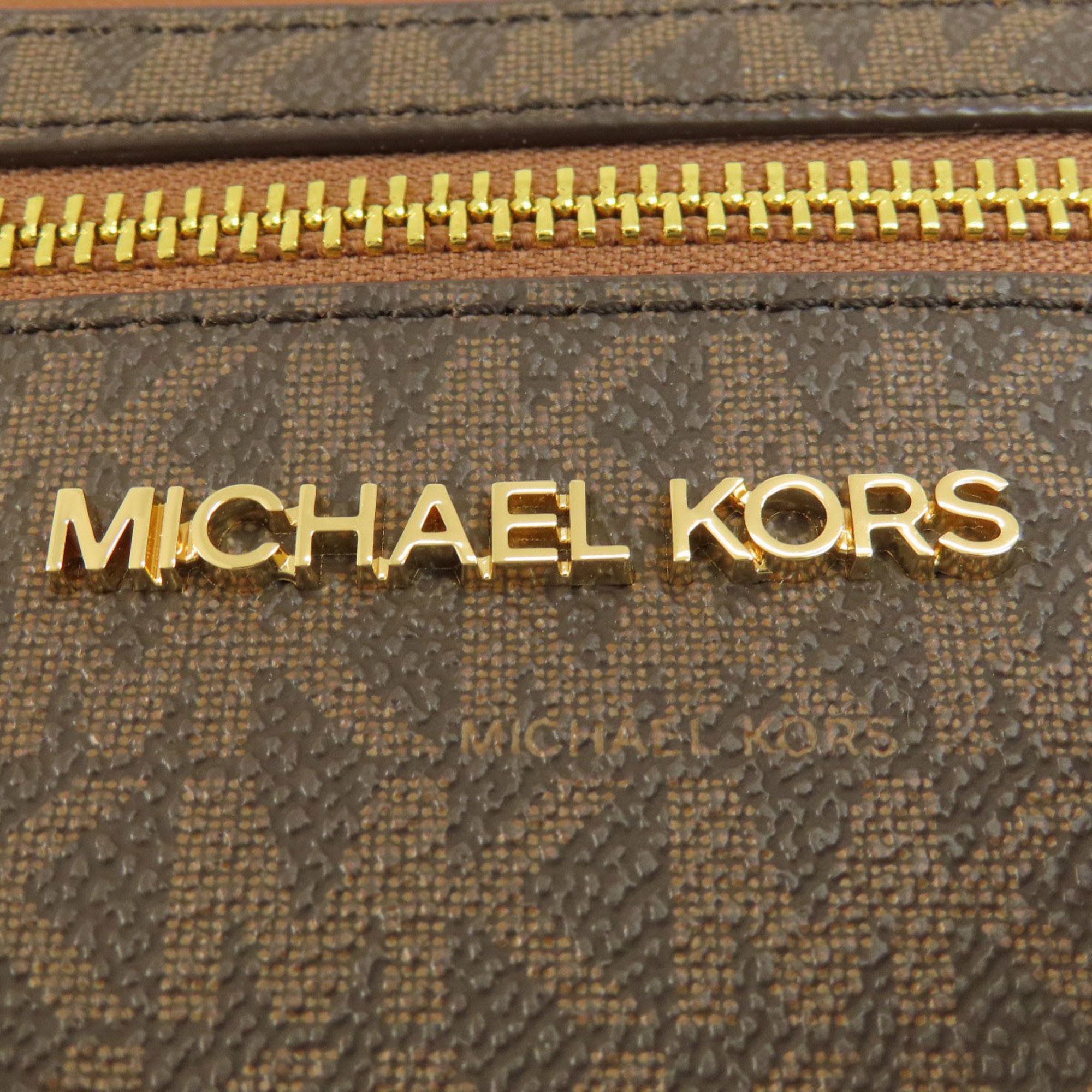 Michael Kors Long Shoulder MK Signature Bag Leather/Coated Canvas Women's