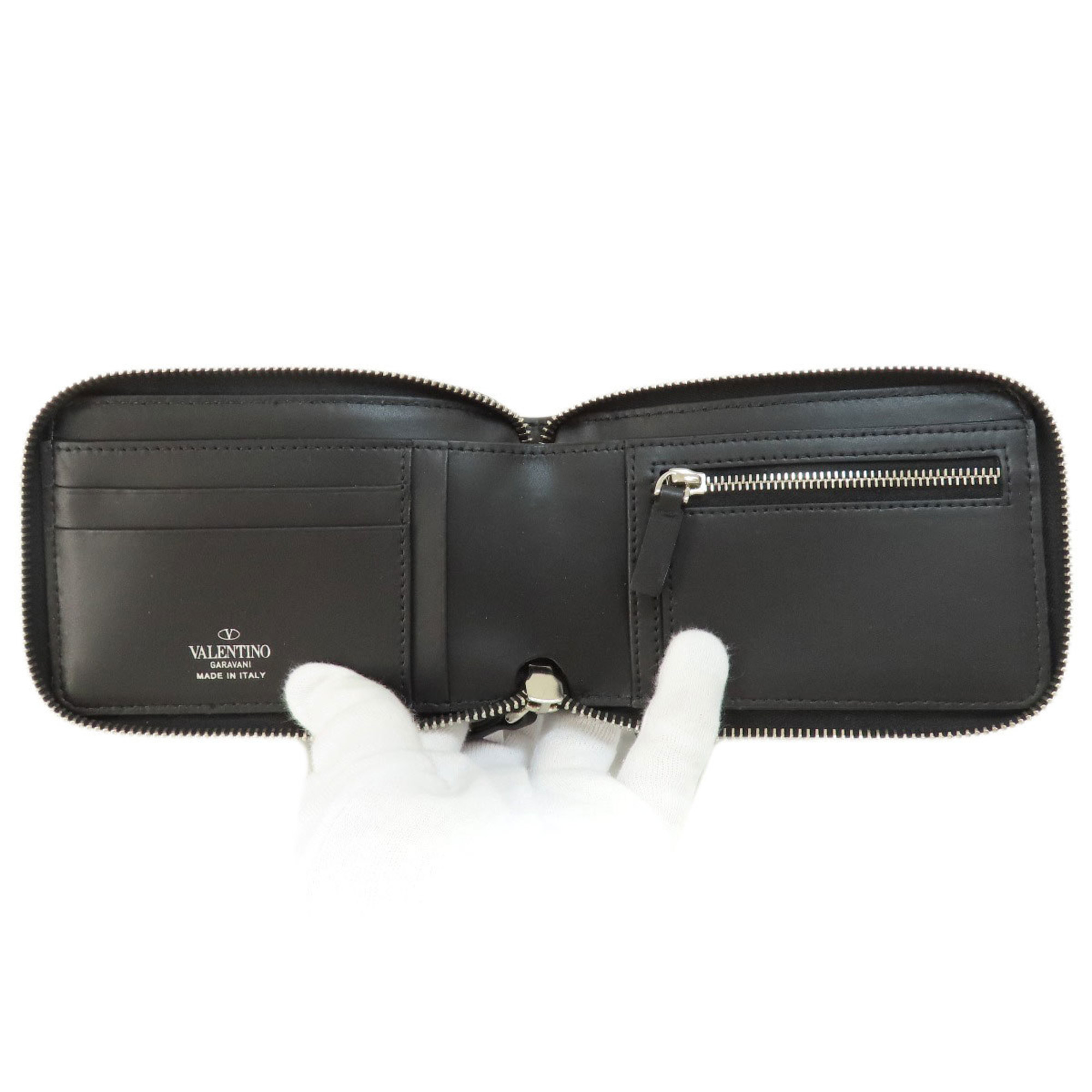 Valentino Garavani Bi-fold Wallet Leather Women's VALENTINO GARAVANI