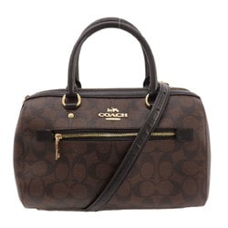 Coach 83607 Signature Boston Bag PVC Women's COACH