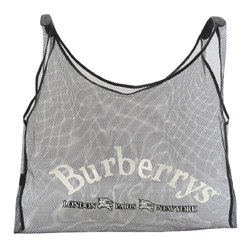 Burberry Mesh Net Tote Bag Polyester/Leather Women's BURBERRY