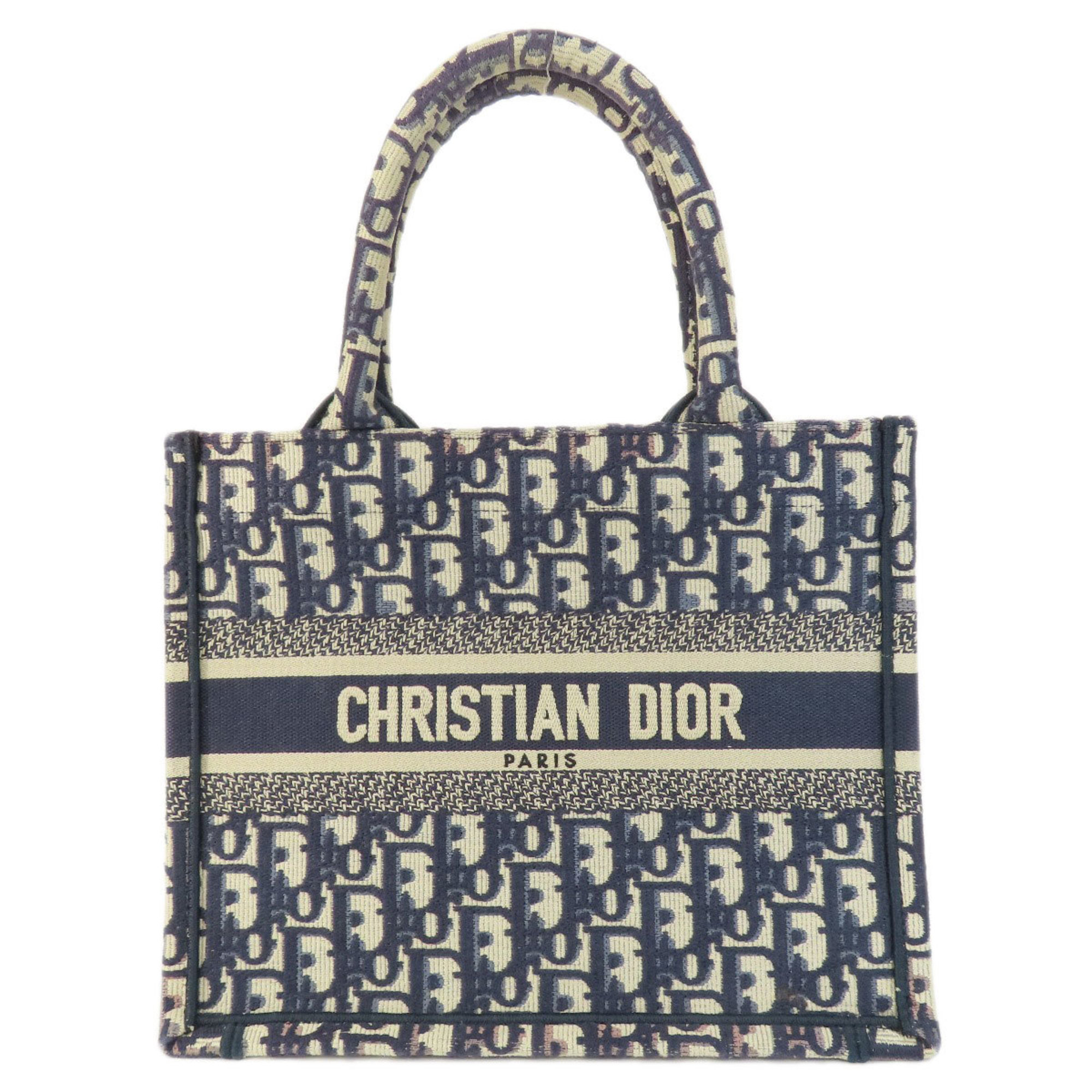 Christian Dior Book Tote Handbag Canvas Women's CHRISTIAN DIOR