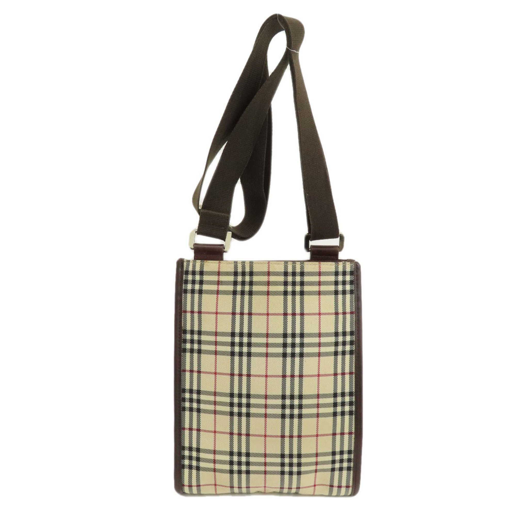 Burberry Nova Check Shoulder Bag Canvas Women's BURBERRY