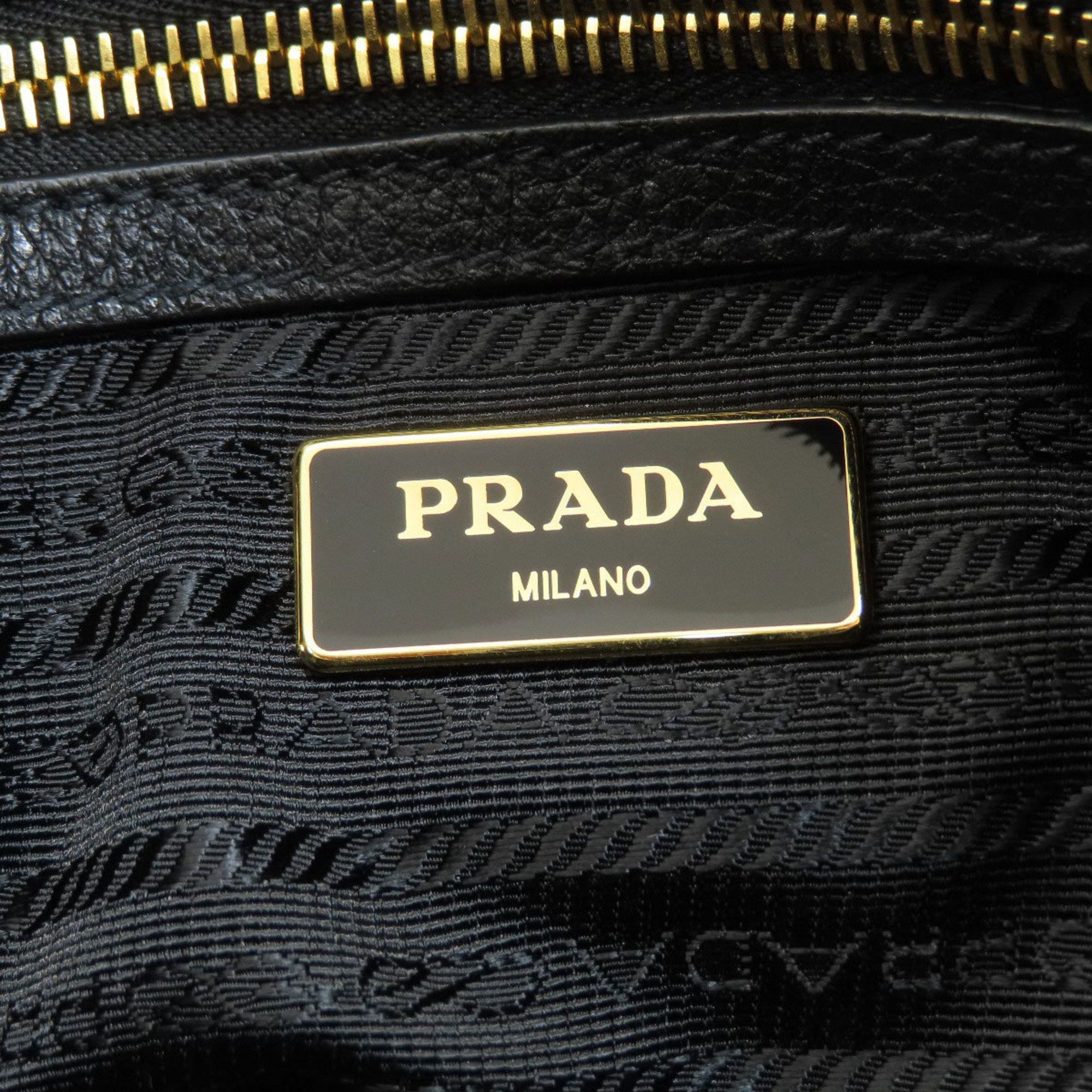 Prada hardware handbag leather women's PRADA
