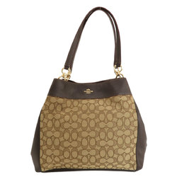 Coach F57612 Signature Tote Bag Canvas/Leather Women's COACH