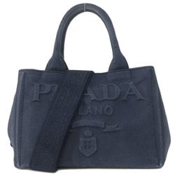 PRADA 1BG439 Canapa Handbag Canvas Women's