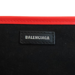 Balenciaga 329933 Navy Cabas Flower Motif Handbag Canvas Women's BALENCIAGA
