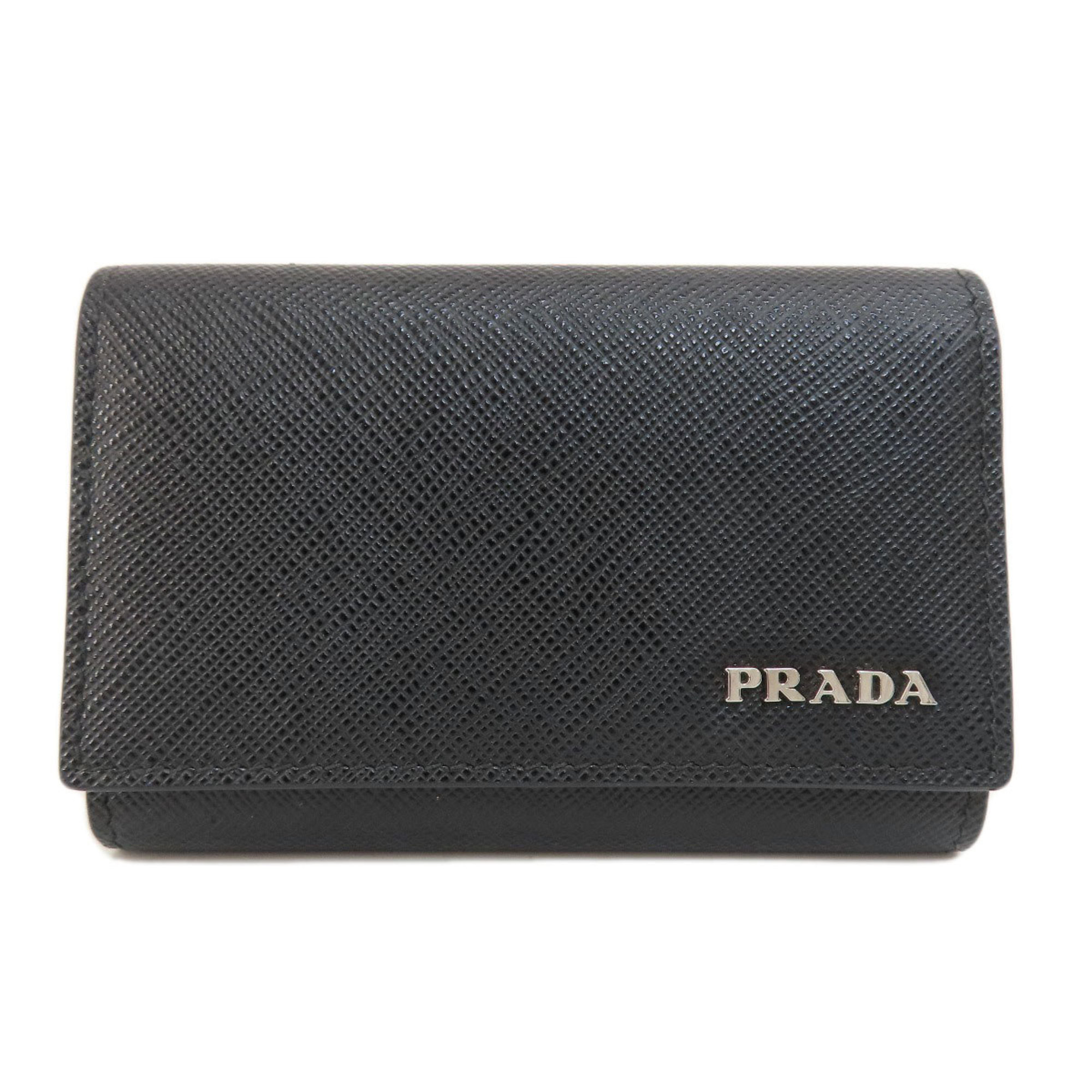 Prada Saffiano metal key case leather women's PRADA