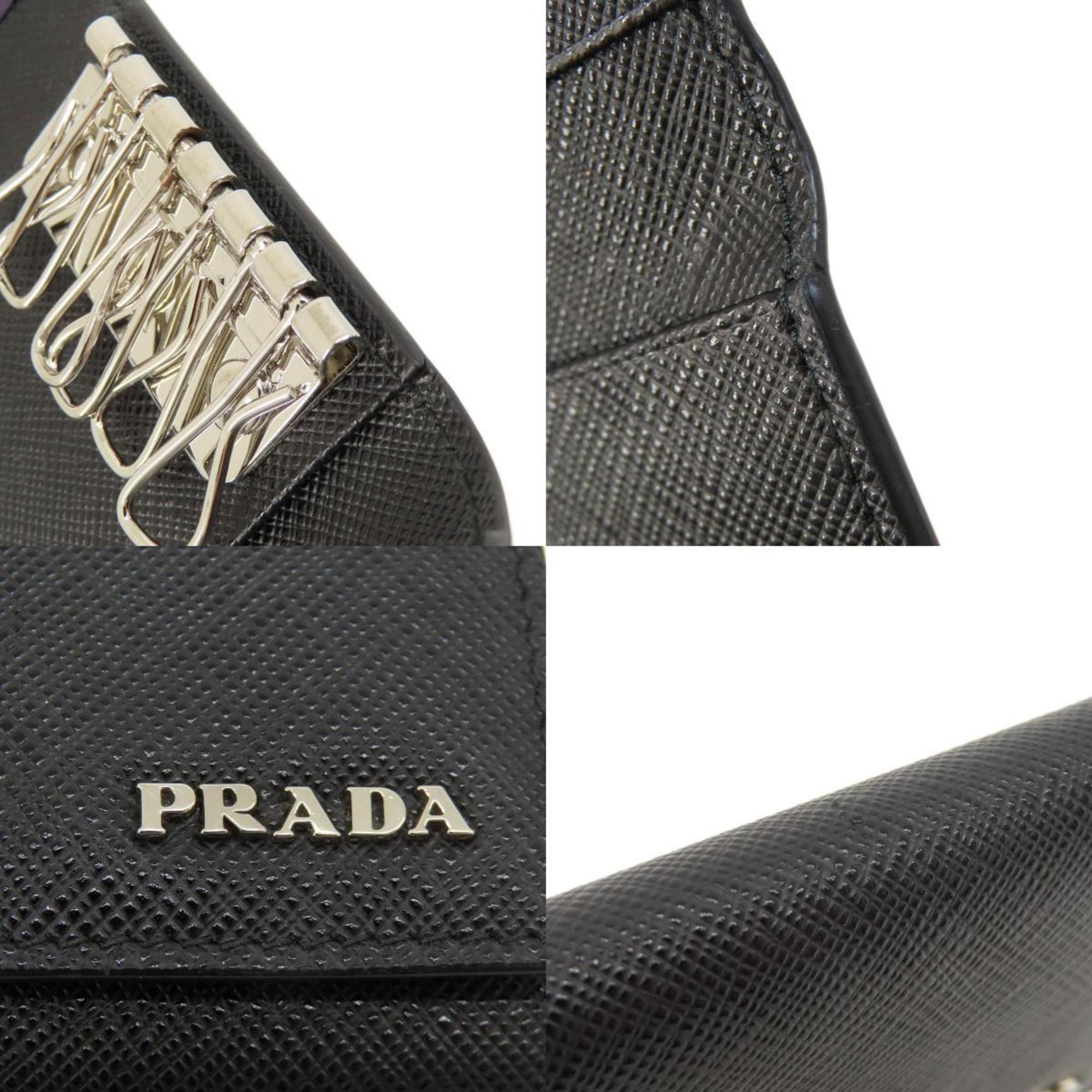 Prada Saffiano metal key case leather women's PRADA