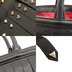 Prada Studded Handbag Leather Women's PRADA