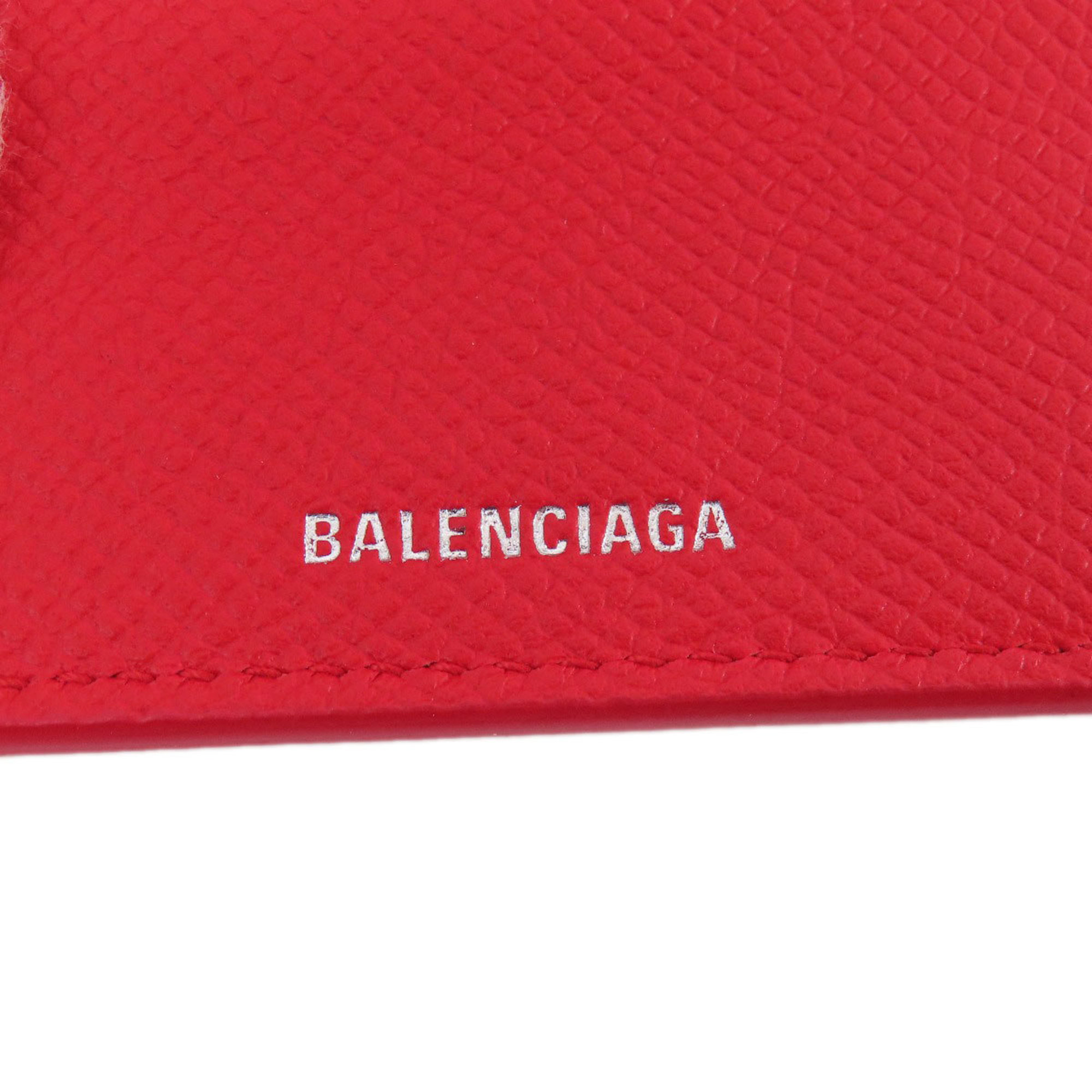 Balenciaga 601387 BB Compact Bi-fold Wallet Leather Women's BALENCIAGA