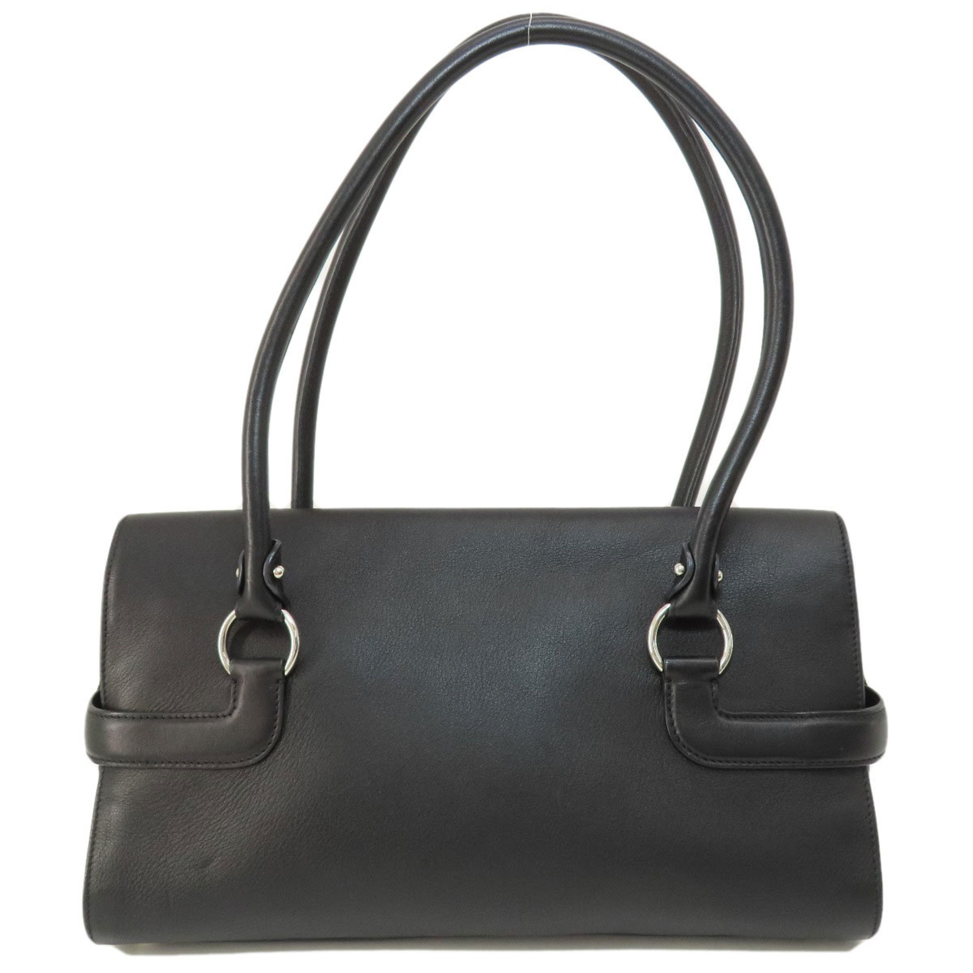 Salvatore Ferragamo Gancini hardware handbag leather women's