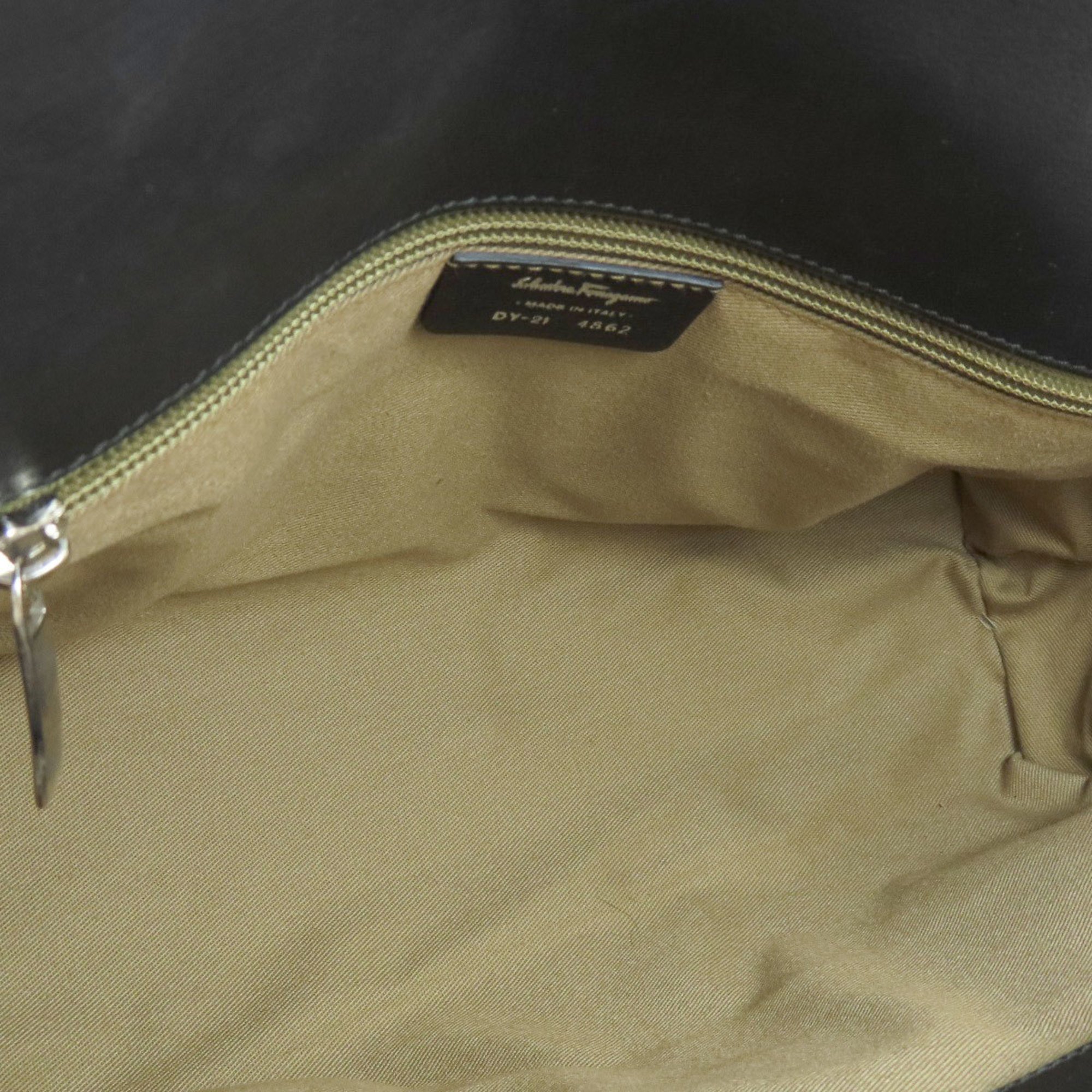 Salvatore Ferragamo Gancini hardware handbag leather women's