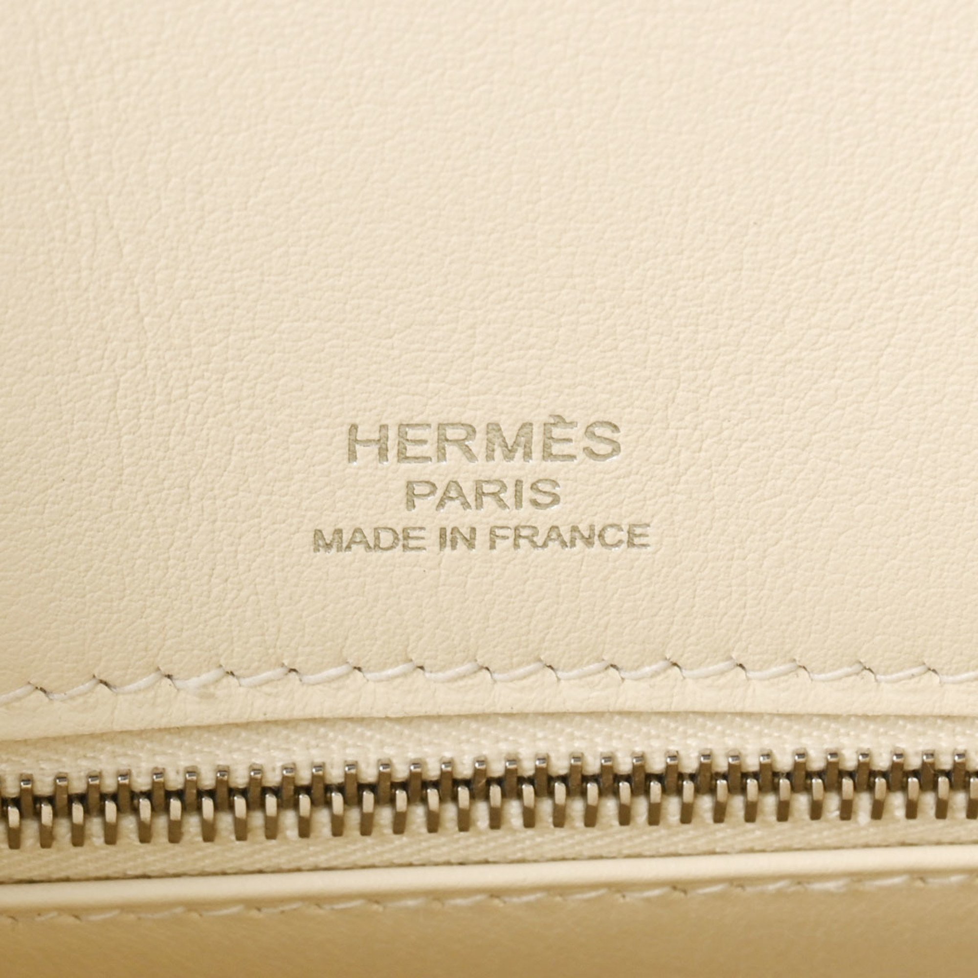 HERMES Shadow Birkin 25 Nata Z Stamp (around 2021) Women's Swift Leather Handbag