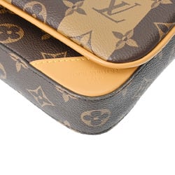 LOUIS VUITTON Louis Vuitton Monogram Stripe Trio NIGO Collaboration Brown M45965 Women's Canvas Shoulder Bag