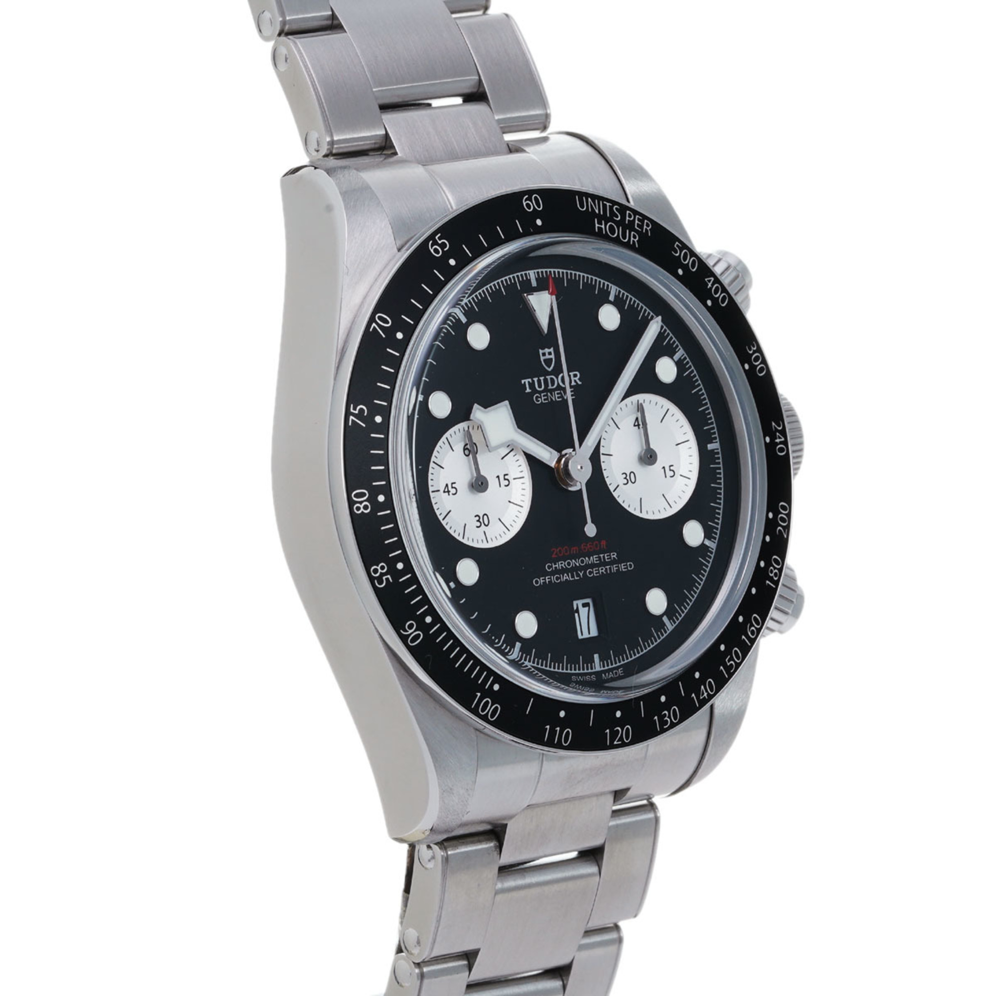 TUDOR Black Bay Chrono 79360N Men's Stainless Steel Watch Automatic Dial