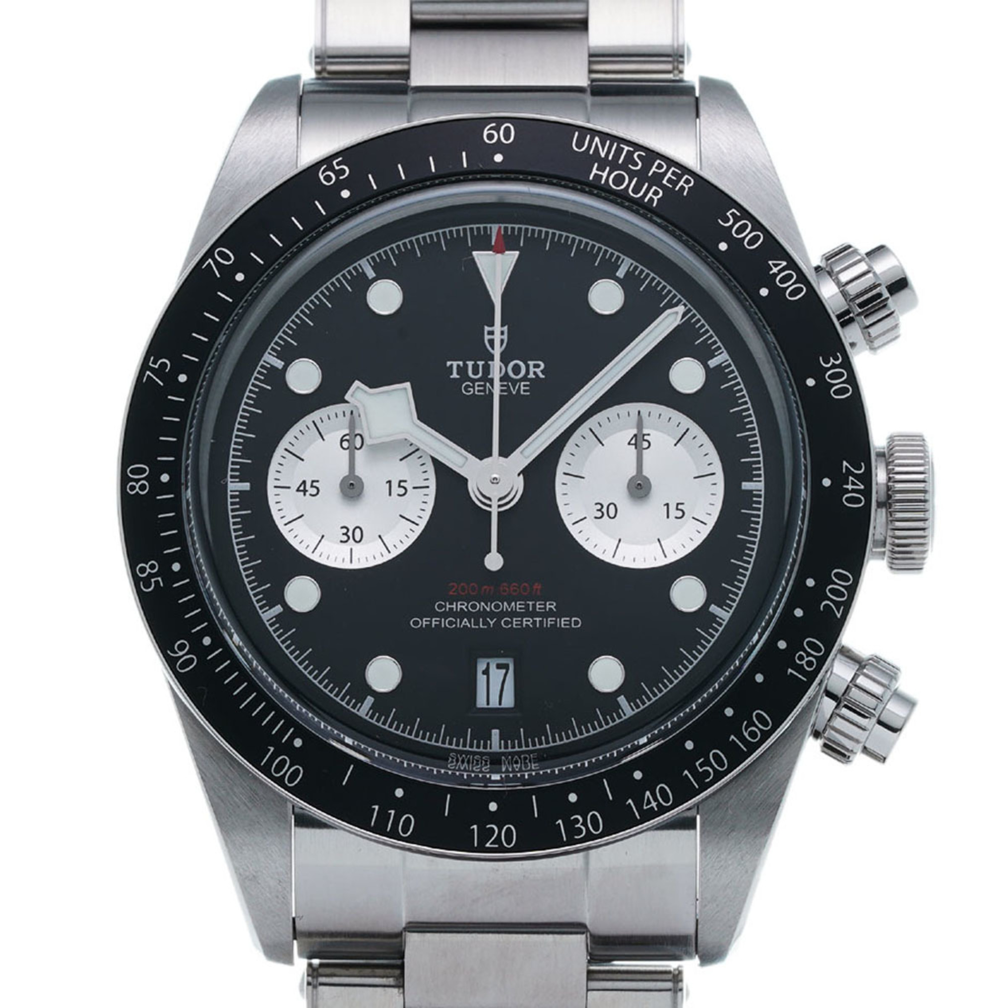 TUDOR Black Bay Chrono 79360N Men's Stainless Steel Watch Automatic Dial
