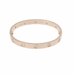 CARTIER Love Bracelet All Diamonds #16 - Women's K18 Pink Gold