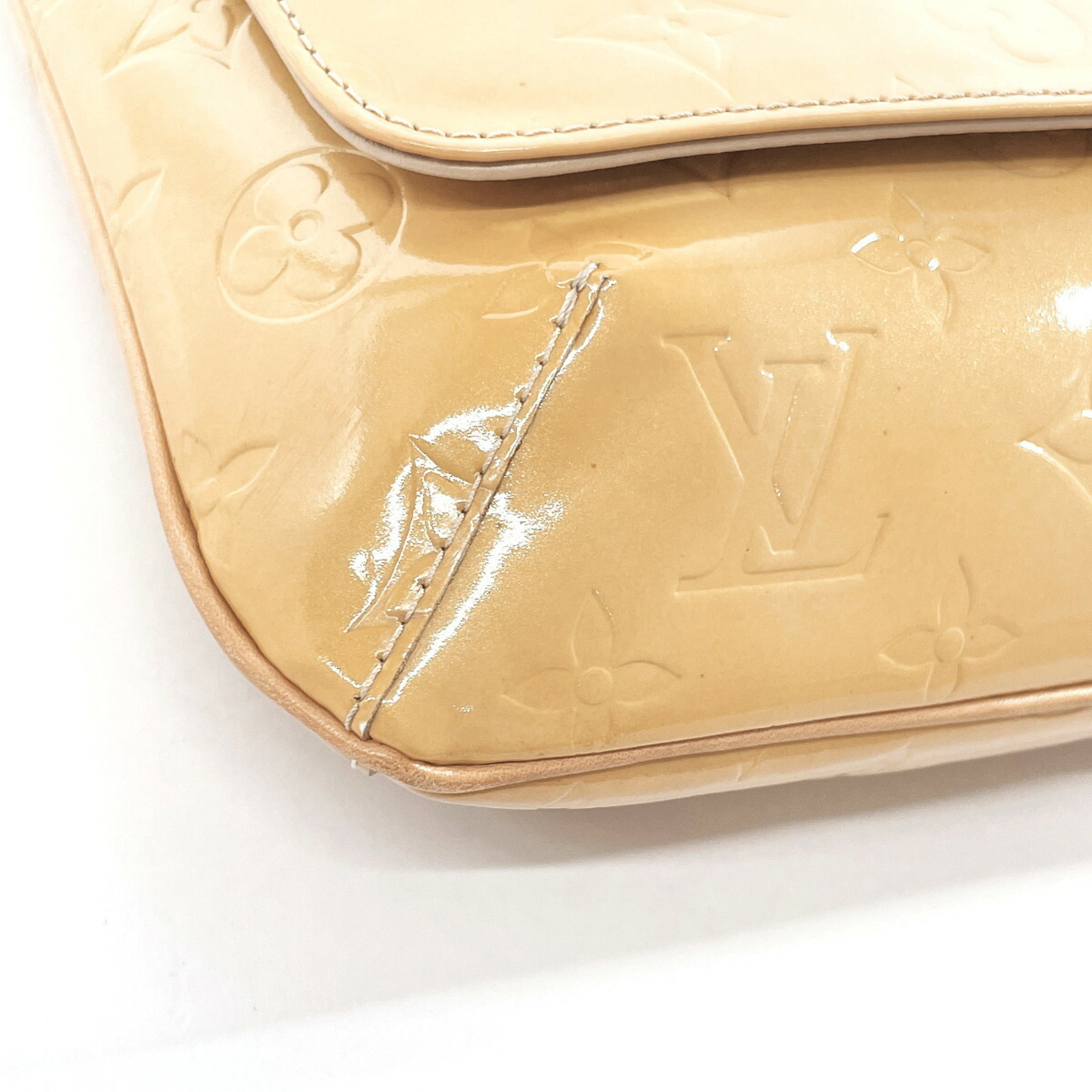 LOUIS VUITTON Thompson Street M91008 Shoulder Bag Monogram Vernis Yellow Women's F4034355