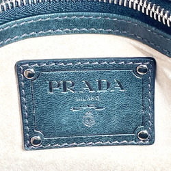PRADA Prada Camouflage BL0688 Handbag Leather/Nylon Black Women's F4034339