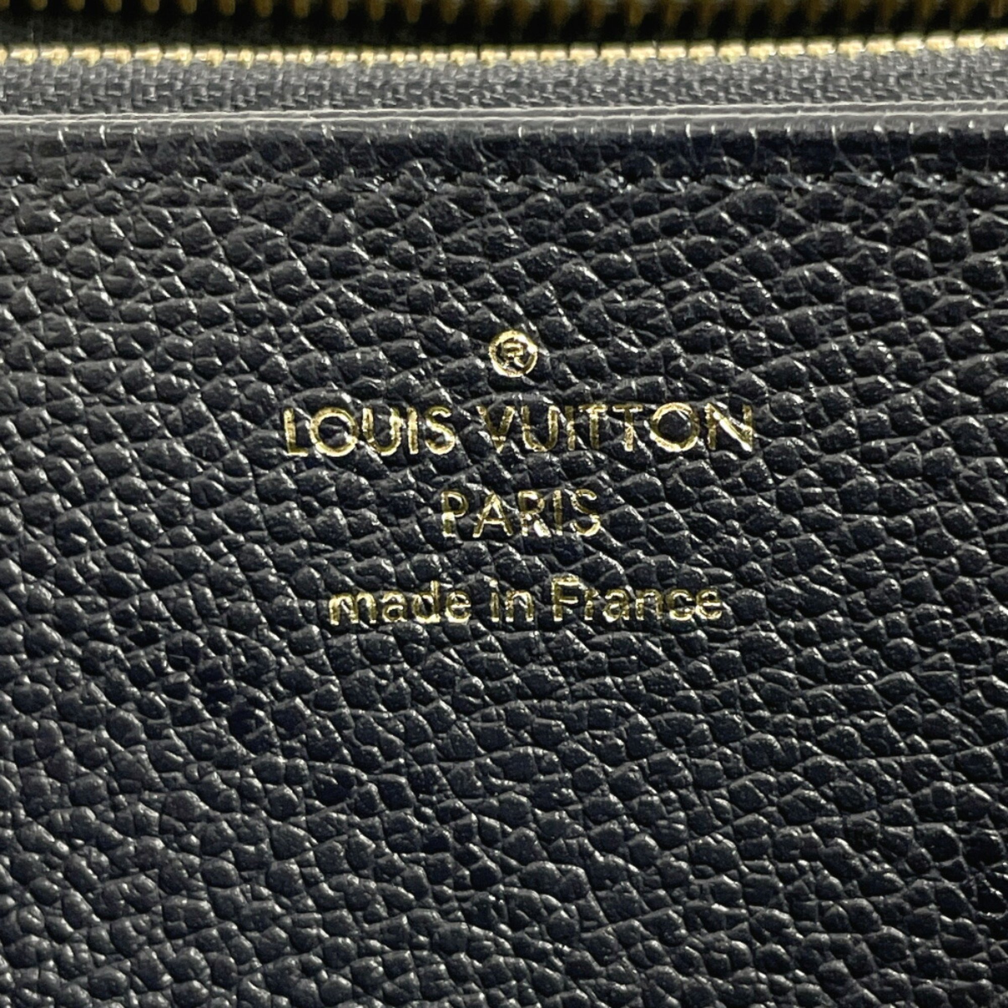 LOUIS VUITTON Louis Vuitton Zippy Wallet M62121 Long Monogram Empreinte Navy Unisex N4034247