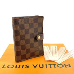 LOUIS VUITTON Louis Vuitton Agenda PM R20700 Diary Cover Damier Canvas Brown Unisex N4044657