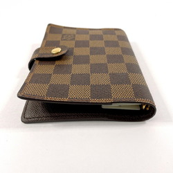 LOUIS VUITTON Louis Vuitton Agenda PM R20700 Diary Cover Damier Canvas Brown Unisex N4044657