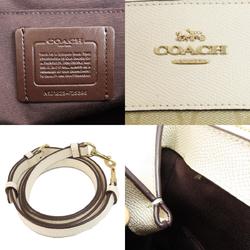 Coach F25398 Signature Handbag PVC/Leather Women's COACH