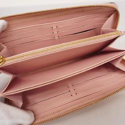 Louis Vuitton Long Wallet Vernis Zippy M61226 Rose Ballerine Ladies
