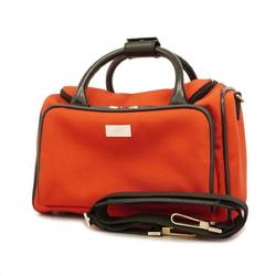 Gucci handbag 013 0092 nylon leather black red ladies