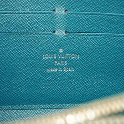 Louis Vuitton Long Wallet Epi Zippy M60311 Cyan Ladies