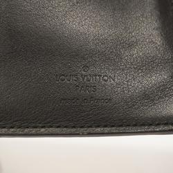 Louis Vuitton Long Wallet Taurillon Portefeuille Brazza M58192 Dark Gray Men's