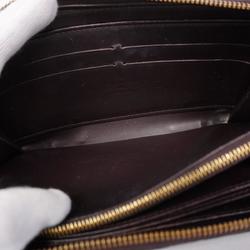 Louis Vuitton Long Wallet Vernis Zippy M93522 Amarante Men's Women's