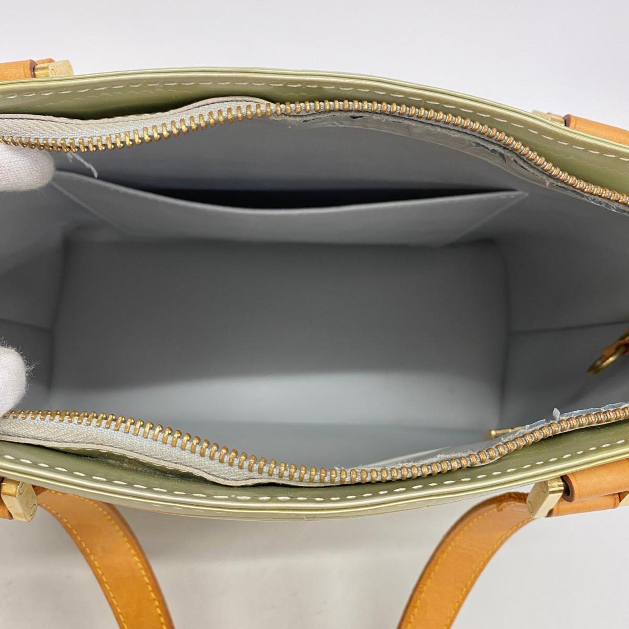 Louis Vuitton Tote Bag Vernis Houston M91053 Green Ladies