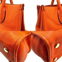 GUCCI handbag shoulder bag leather orange gold ladies 674822 z1355