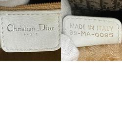 Christian Dior handbag shoulder bag Lady lambskin white women's z1381