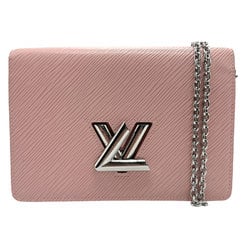 Louis Vuitton Epi Chain Wallet, Portefeuille Twist Belt, Leather, Rose Ballerine, Women's, M68559, z1287